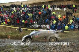 Kris Meeke, Paul Nagle (Citroen DS3 WRC, #3 Citroen Total Abu Dhabi WRT) 12-15.11.2015. World Rally Championship, Rd 13, Wales Rally GB, Deeside, Flintshire, Wales.