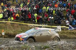 Stephane Lefebvre (FRA) Stephane Prevot (Bel) Citroen DS3 WRC 12-15.11.2015. World Rally Championship, Rd 13, Wales Rally GB, Deeside, Flintshire, Wales.