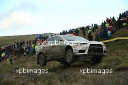 Massimilliano Rendina, Marlo Pizzuti (Mitsubishi Lancer Evo X, #33) 12-15.11.2015. World Rally Championship, Rd 13, Wales Rally GB, Deeside, Flintshire, Wales.