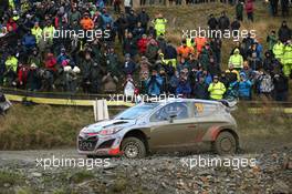 Thierry Neuville, Nicolas Gilsoul (Hyundai i20 WRC, #7 Hyundai Motorsport) 12-15.11.2015. World Rally Championship, Rd 13, Wales Rally GB, Deeside, Flintshire, Wales.