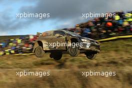 Andreas Mikkelsen ,Ola Floene (Volkswagen Polo R WRC, #9 Volkswagen Motorsport II) 12-15.11.2015. World Rally Championship, Rd 13, Wales Rally GB, Deeside, Flintshire, Wales.