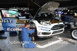 Elfyn Evans, Daniel Barrit (Ford Fiesta WRC, #6 M-Sport World Rally Team) 20-23.08.2015. World Rally Championship, Rd 9, Rallye Deutschland, Trier, Germany.