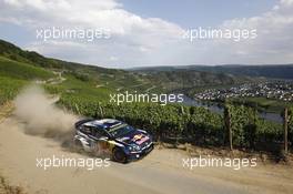 Sebastien Ogier, Julien Ingrassia (Volkswagen Polo WRC #1, Volkswagen Motorsport) 20-23.08.2015. World Rally Championship, Rd 9, Rallye Deutschland, Trier, Germany.