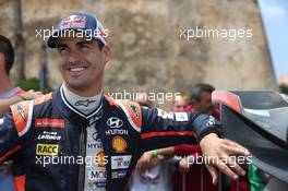 Dani Sordo (ESP) Marc Marti (ES), Hyundai I20 WRC, Hyundai Motorsport 10-14.06.2015 FIA World Rally Championship 2015, Rd 6, Rally Italia, Sardegna, Italy