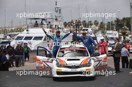 Gianluca Linari, Nicola Arena ( Subaru Impreza) 10-14.06.2015 FIA World Rally Championship 2015, Rd 6, Rally Italia, Sardegna, Italy