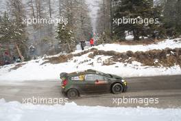 Lorenzo Bertelli,  Giovanni Bernacchini  (Ford Fiesta WRC, #37) 21-25.01.2015 FIA World Rally Championship 2015, Rd 1, Rally Monte Carlo, Monte Carlo, Monaco