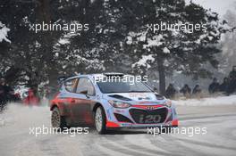 Thierry Neuville, Nicolas Gilsoul (Hyundai i20 WRC, #7 Hyundai Motorsport) 21-25.01.2015 FIA World Rally Championship 2015, Rd 1, Rally Monte Carlo, Monte Carlo, Monaco