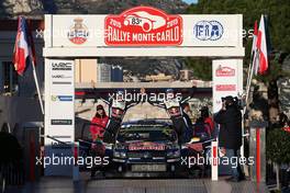 3th place Andreas Mikkelsen ,Ola Floene (Volkswagen Polo R WRC, #9 Volkswagen Motorsport II) 21-25.01.2015 FIA World Rally Championship 2015, Rd 1, Rally Monte Carlo, Monte Carlo, Monaco