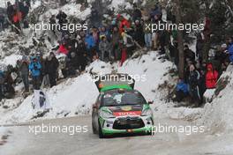 Simone Tempestini (ROM), Matteo Chiarcissi (ITA), Citroen Ds3 R3 21-25.01.2015 FIA World Rally Championship 2015, Rd 1, Rally Monte Carlo, Monte Carlo, Monaco