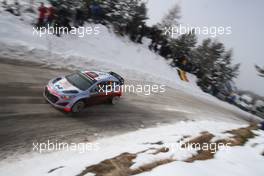 Dani Sordo (ESP) Marc Marti (ES), Hyundai I20 WRC, Hyundai Motorsport 21-25.01.2015 FIA World Rally Championship 2015, Rd 1, Rally Monte Carlo, Monte Carlo, Monaco