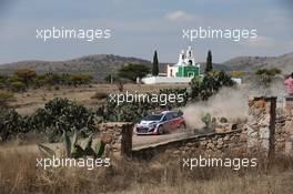 Dani Sordo (ESP) Marc Marti (ES), Hyundai I20 WRC, Hyundai Motorsport 05-08.03.2015 FIA World Rally Championship 2015, Rd 3, Rally Mexico, Leon, Mexico