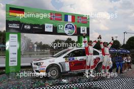 Massimilliano Rendina, Marlo Pizzuti (Mitsubishi Lancer Evo X, #33), Production Cup winners 05-08.03.2015 FIA World Rally Championship 2015, Rd 3, Rally Mexico, Leon, Mexico