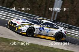 Jörg Müller, Marco Wittmann, Jens Klingmann, ROWE Racing, BMW M6 GT3 16.-17.04.2016. Nurburgring, Germany - ADAC Qualifikationsrennen 24h-Rennen, Nordschleife - This image is copyright free for editorial use © BMW AG