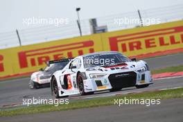 Henry Hassid (FRA), Philippe Giauque (CHE), Franck Perera (FRA), Audi R8 LMS, ISR 14-15.05.2016. Blancpain Endurance Series, Rd 2, Silverstone, England.