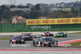 Laurens Vanthoor (BEL), Frederic Vervisch (BEL), Audi R8 LMS, Belgian Audi Club Team WRT 08-10.04.2016 Blancpain Sprint Series, Round 1,, Misano , Italy
