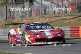 08.05.2016 - Race 2, Claudio Sdanewitsch - StÃ©phane Lemeret, Ferrari 458 Italia GT3, AF Corse 08.05.2016 Blancpain Sprint Series, Round 2, Brands Hatch, United Kingdom