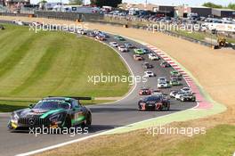 08.05.2016 - Race 2, Start of the race 08.05.2016 Blancpain Sprint Series, Round 2, Brands Hatch, United Kingdom