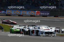 Race 2, Marlon Stockinger - Franck Perera Audi R8 LMS, ISR 03.07.2016. Blancpain Sprint Series, Rd 3, Nurburgring, Germany, Sunday.