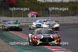 02.10.2016 - Race, Jean-Luc Beaubelique -  Morgan Moullin-Traffort Mercedes-AMG GT3, AKKA ASP 01-02.10.2016 Blancpain Sprint Series, Round 5, Circuit de Cataluna, Barcelona, Spain