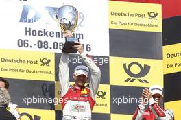 Podium: Winner Edoardo Mortara (ITA) Audi Sport Team Abt Sportsline, Audi RS 5 DTM. 07.05.2016, DTM Round 1, Hockenheimring, Germany, Race 1, Saturday.
