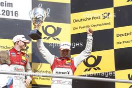 Podium: 3rd Nico Müller (SUI) Audi Sport Team Abt Sportsline, Audi RS 5 DTM. 07.05.2016, DTM Round 1, Hockenheimring, Germany, Race 1, Saturday.
