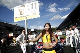 Grid girl of Marco Wittmann (GER) BMW Team RMG, BMW M4 DTM. 21.05.2016, DTM Round 2, Spielberg, Austria, Race 1, Saturday.