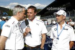Jens Marquardt (GER) BMW Motorsport Director with Dirk Adorf and Jörg Müller. 21.05.2016, DTM Round 2, Spielberg, Austria, Race 1, Saturday.