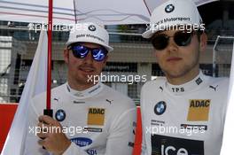 Maxime Martin (BEL) BMW Team RBM, BMW M4 DTM and Tom Blomqvist (GBR) BMW Team RBM, BMW M4 DTM. 22.05.2016, DTM Round 2, Spielberg, Austria, Race 2, Sunday.