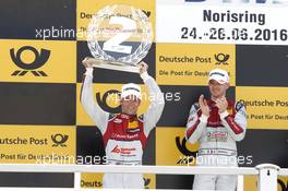 Podium: second place Jamie Green (GBR) Audi Sport Team Rosberg, Audi RS 5 DTM. 25.06.2016, DTM Round 3, Norisring, Germany, Race 1, Saturday.