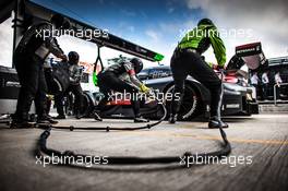 Pit stop , Maximilian Götz (GER) Mercedes-AMG Team HWA, Mercedes-AMG C63 DTM. 21.08.2016, DTM Round 6, Moscow Raceway, Russia, Sunday.
