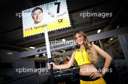 Grid girl of Bruno Spengler (CAN) BMW Team MTEK, BMW M4 DTM. 21.08.2016, DTM Round 6, Moscow Raceway, Russia, Sunday.