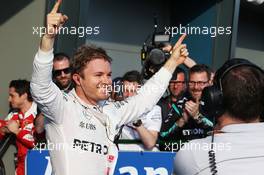 Race winner Nico Rosberg (GER) Mercedes AMG F1 celebrates in parc ferme. 20.03.2016. Formula 1 World Championship, Rd 1, Australian Grand Prix, Albert Park, Melbourne, Australia, Race Day.