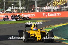 Jolyon Palmer (GBR) Renault Sport F1 Team RS16. 20.03.2016. Formula 1 World Championship, Rd 1, Australian Grand Prix, Albert Park, Melbourne, Australia, Race Day.