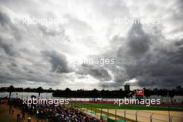 Clouds over the circuit. 19.03.2016. Formula 1 World Championship, Rd 1, Australian Grand Prix, Albert Park, Melbourne, Australia, Qualifying Day.