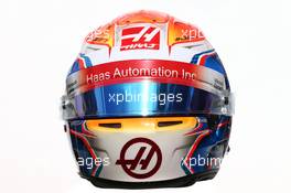 The helmet of Romain Grosjean (FRA) Haas F1 Team. 17.03.2016. Formula 1 World Championship, Rd 1, Australian Grand Prix, Albert Park, Melbourne, Australia, Preparation Day.
