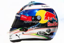The helmet of Daniel Ricciardo (AUS) Red Bull Racing. 17.03.2016. Formula 1 World Championship, Rd 1, Australian Grand Prix, Albert Park, Melbourne, Australia, Preparation Day.