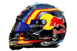 The helmet of Carlos Sainz Jr (ESP) Scuderia Toro Rosso. 17.03.2016. Formula 1 World Championship, Rd 1, Australian Grand Prix, Albert Park, Melbourne, Australia, Preparation Day.