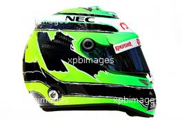 The helmet of Nico Hulkenberg (GER) Sahara Force India F1. 17.03.2016. Formula 1 World Championship, Rd 1, Australian Grand Prix, Albert Park, Melbourne, Australia, Preparation Day.