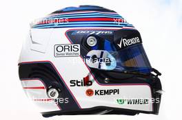 The helmet of Valtteri Bottas (FIN) Williams. 17.03.2016. Formula 1 World Championship, Rd 1, Australian Grand Prix, Albert Park, Melbourne, Australia, Preparation Day.