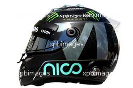 The helmet of Nico Rosberg (GER) Mercedes AMG F1. 17.03.2016. Formula 1 World Championship, Rd 1, Australian Grand Prix, Albert Park, Melbourne, Australia, Preparation Day.