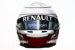 The helmet of Kevin Magnussen (DEN) Renault Sport F1 Team. 17.03.2016. Formula 1 World Championship, Rd 1, Australian Grand Prix, Albert Park, Melbourne, Australia, Preparation Day.