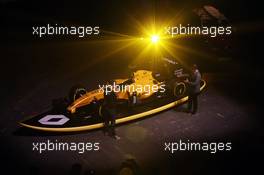 (L to R): Cyril Abiteboul (FRA) Renault Sport F1 Managing Director and David Croft (GBR) Sky Sports Commentator at the Renault Sport F1 Team RS16 livery launch. 16.03.2016. Formula 1 World Championship, Rd 1, Australian Grand Prix, Albert Park, Melbourne, Australia, Preparation Day.