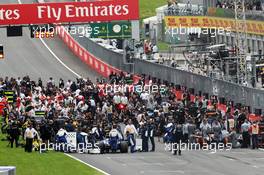 The grid before the start of the race. 03.07.2016. Formula 1 World Championship, Rd 9, Austrian Grand Prix, Spielberg, Austria, Race Day.