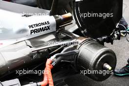 Mercedes AMG F1 W07 Hybrid strengthened rear suspension.  03.07.2016. Formula 1 World Championship, Rd 9, Austrian Grand Prix, Spielberg, Austria, Race Day.