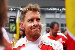 Sebastian Vettel (GER) Ferrari on the grid. 03.07.2016. Formula 1 World Championship, Rd 9, Austrian Grand Prix, Spielberg, Austria, Race Day.