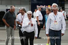 (L to R): Bernie Ecclestone (GBR) with Ali Malek QC, Lawyer. 02.07.2016. Formula 1 World Championship, Rd 9, Austrian Grand Prix, Spielberg, Austria, Qualifying Day.