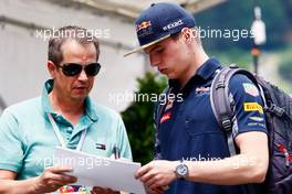 Max Verstappen (NLD) Red Bull Racing signs autographs for the fans. 30.06.2016. Formula 1 World Championship, Rd 9, Austrian Grand Prix, Spielberg, Austria, Preparation Day.