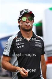 Sergio Perez (MEX) Sahara Force India F1. 30.06.2016. Formula 1 World Championship, Rd 9, Austrian Grand Prix, Spielberg, Austria, Preparation Day.
