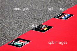Grid anthem boards for Sergio Perez (MEX) Sahara Force India F1; Sebastian Vettel (GER) Ferrari; and Max Verstappen (NLD) Red Bull Racing. 28.08.2016. Formula 1 World Championship, Rd 13, Belgian Grand Prix, Spa Francorchamps, Belgium, Race Day.