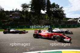 Sebastian Vettel (GER) Ferrari SF16-H. 28.08.2016. Formula 1 World Championship, Rd 13, Belgian Grand Prix, Spa Francorchamps, Belgium, Race Day.